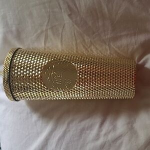 BNWT gold chrome starbucks tumbler
